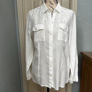 Long Sleeve Linen Shirt for Women